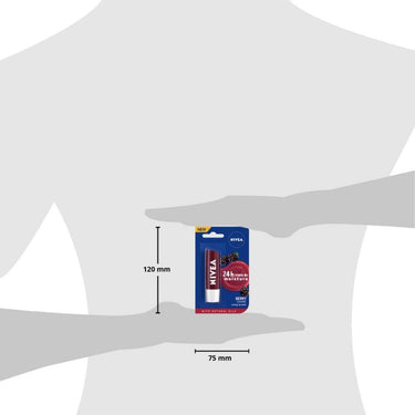 NIVEA Men Crème, Dark Spot Reduction, Non Greasy Moisturizer, Cream with UV Protect, 75 ml & Nivea Lip Balm, Fruity Berry Shine, 4.8G,Purple